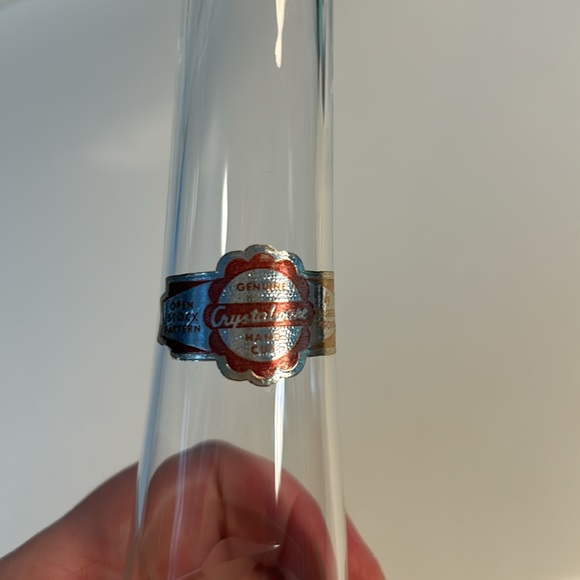 Vintage crystal vase - Picture 3 of 7